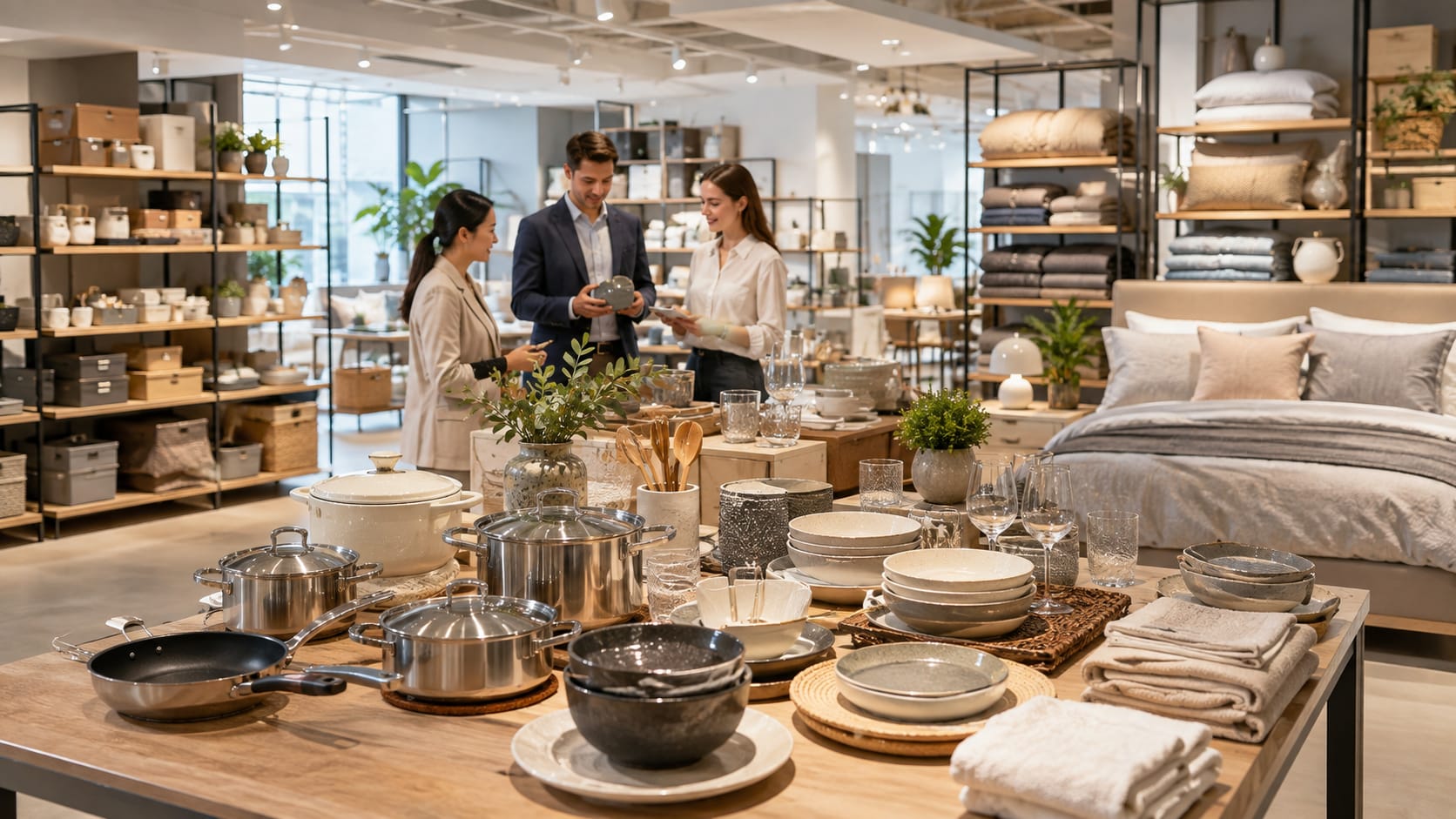 家居用品陈列场景示意